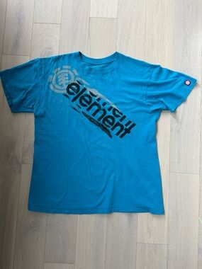 element blue graphic tee